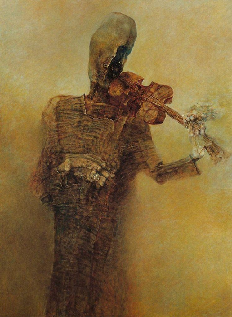 Zdzisław Beksiński - Violin Player - Music
